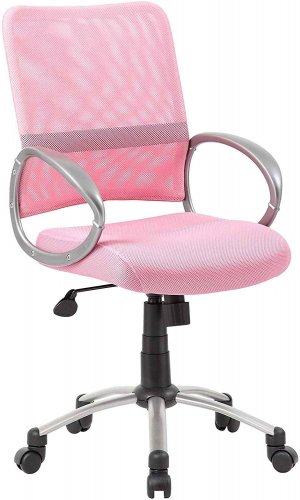 pink makeup chair